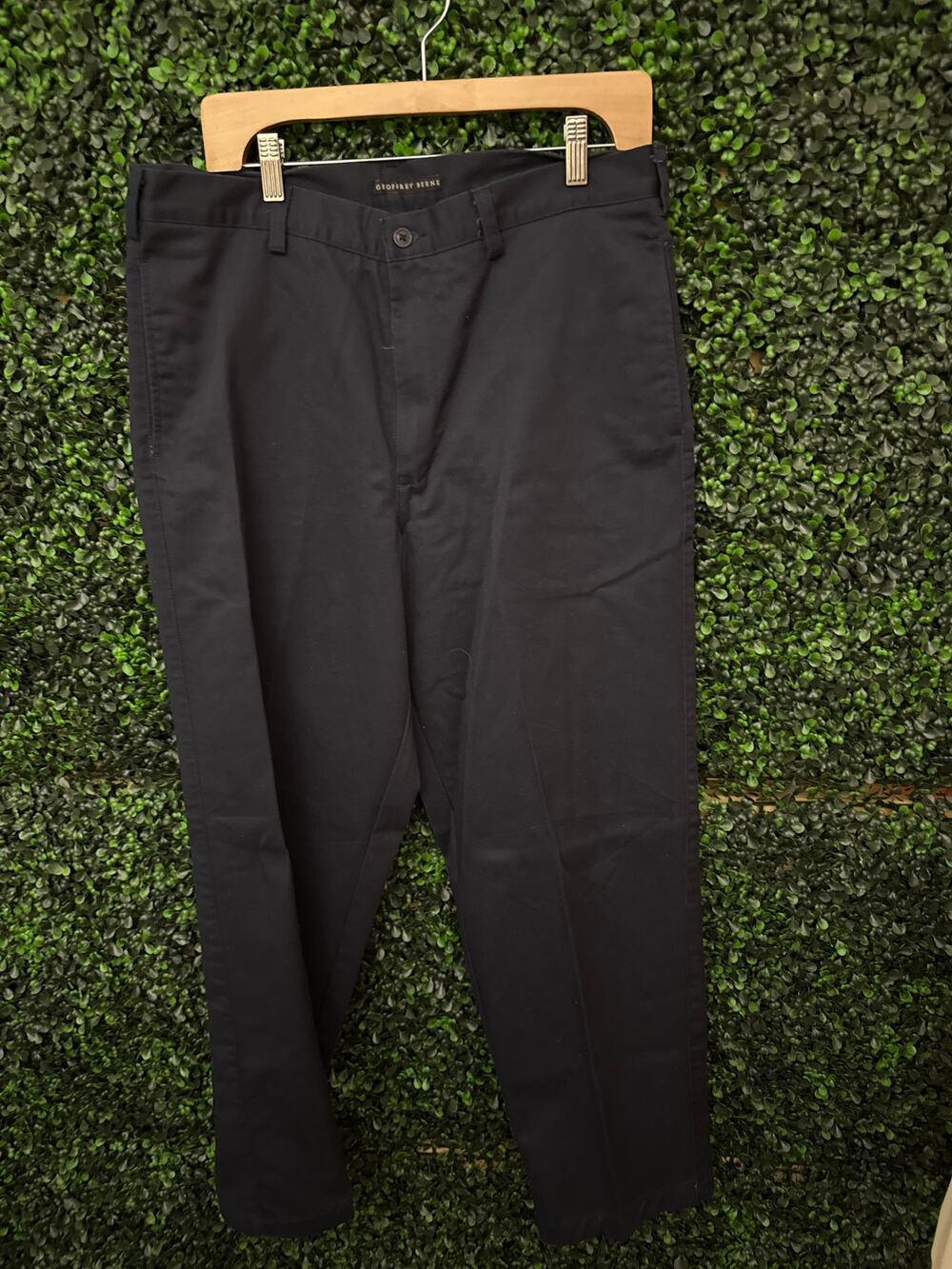 Geoffrey Beene, Dark Blue trousers, Flat front Men’s Size 34 X32